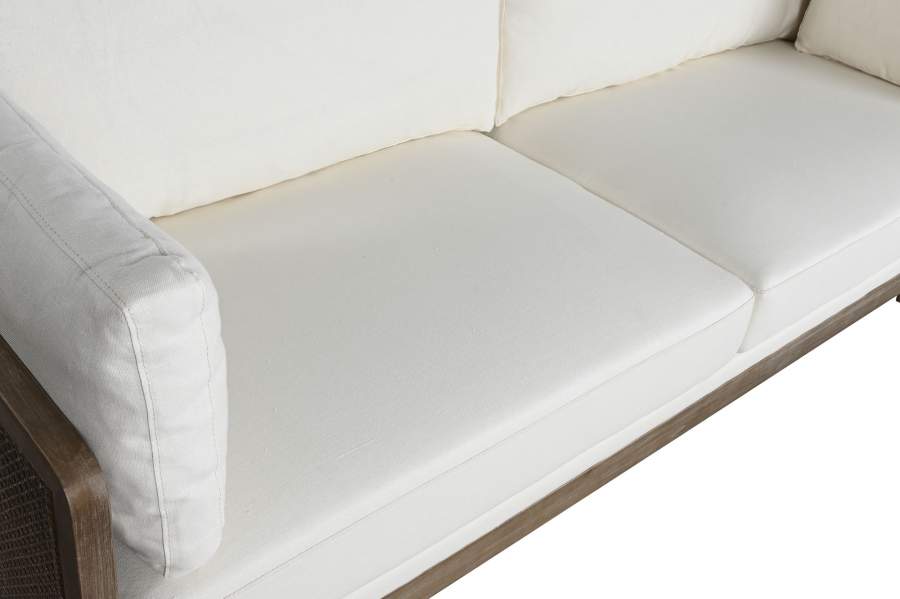 Sofa Ratan Poliester 208X86X88 Marron