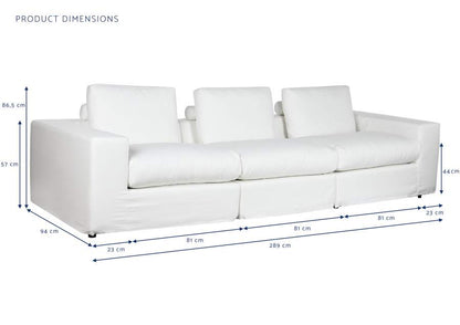 Sofa Poliester Pluma 286X95_5X57 Desenfundable
