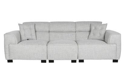Sofa Poliester 231X170X82 Modular Gris
