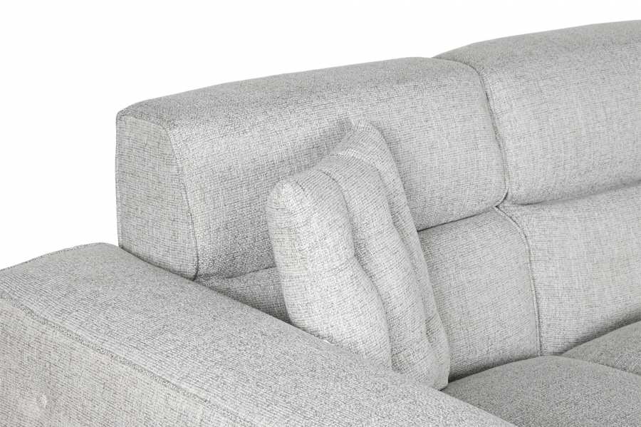 Sofa Poliester 231X170X82 Modular Gris
