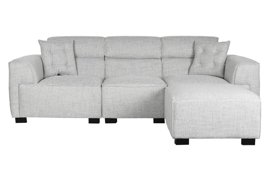 Sofa Poliester 231X170X82 Modular Gris
