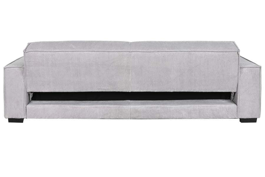 Sofa Cama Poliester 230X94X75 Pana Gris Claro