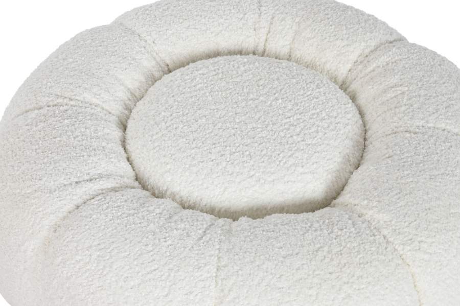 Reposapies Poliester Metal 65X65X35 Bucle Blanco