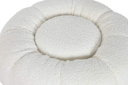 Reposapies Poliester Metal 65X65X35 Bucle Blanco