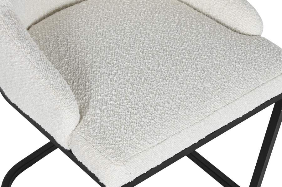 Silla Metal Poliester 54X61X82_5 Blanco