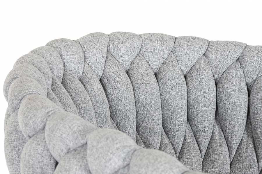 Silla Poliester Metal 48X41_5X76 Trenzada Gris