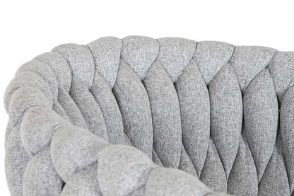 Silla Poliester Metal 48X41_5X76 Trenzada Gris