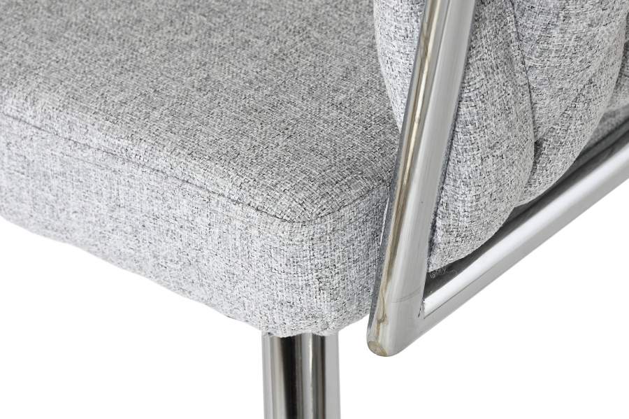 Silla Poliester Metal 48X41_5X76 Trenzada Gris