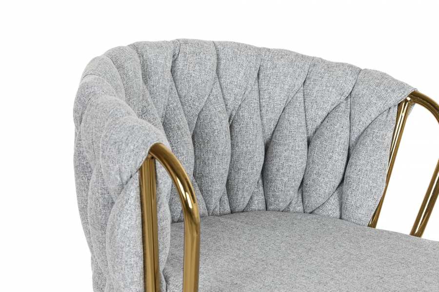 Taburete Poliester Metal 53X55X100 83 Trenzado