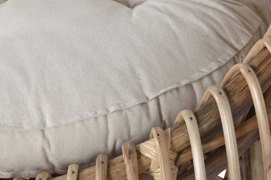 Silla Ratan Bambu 70X70X74 Natural