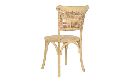 Silla Olmo Ratan 45X48X87 Apilable Marron Claro