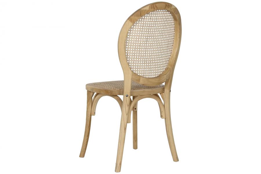Silla Olmo Ratan 45X42X94 Apilable Marron Claro