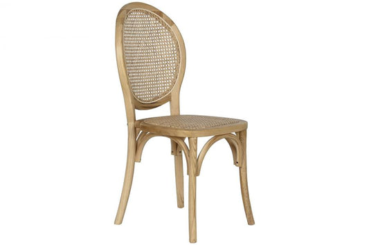 Silla Olmo Ratan 45X42X94 Apilable Marron Claro