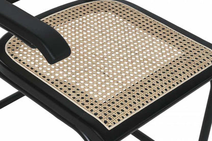 Silla Olmo Ratan 46X46X82 Negro