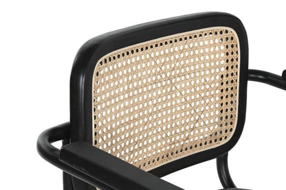 Silla Olmo Ratan 46X46X82 Negro