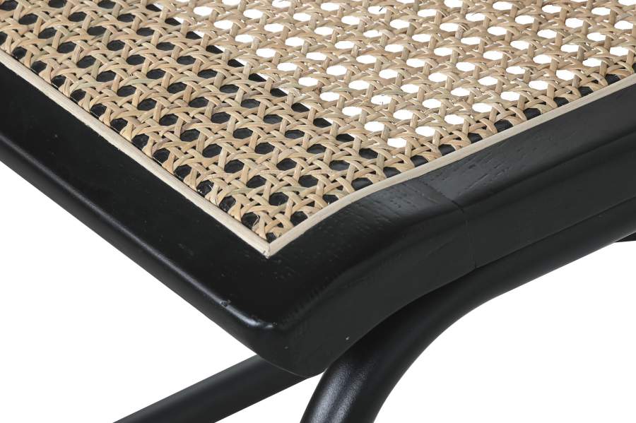 Silla Olmo Ratan 46X46X82 Negro