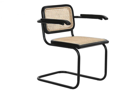 Silla Olmo Ratan 46X46X82 Negro