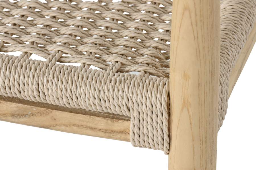 Silla Olmo Fibra 59X51X77 Marron Claro