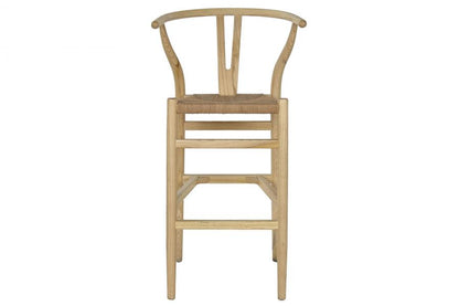 Taburete Olmo Fibra 43X42X106 Apilable Natural