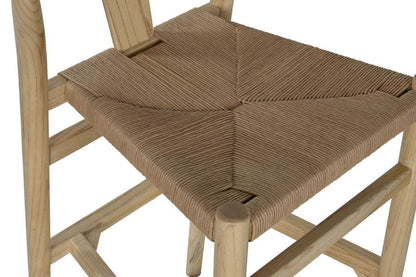 Taburete Olmo Fibra 43X42X106 Apilable Natural