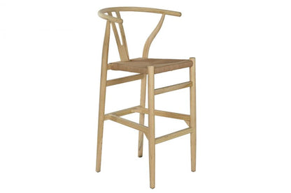 Taburete Olmo Fibra 43X42X106 Apilable Natural