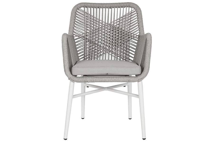 Silla Aluminio Ratan Sintetico 57X63X84 Con Cojin