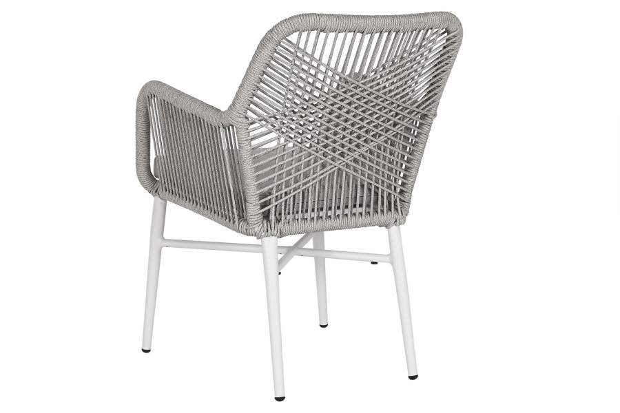 Silla Aluminio Ratan Sintetico 57X63X84 Con Cojin