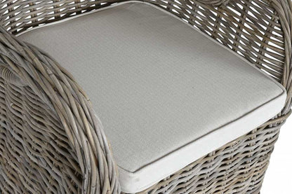 Sillon Ratan 62X70X88 Con Cojin Gris Claro