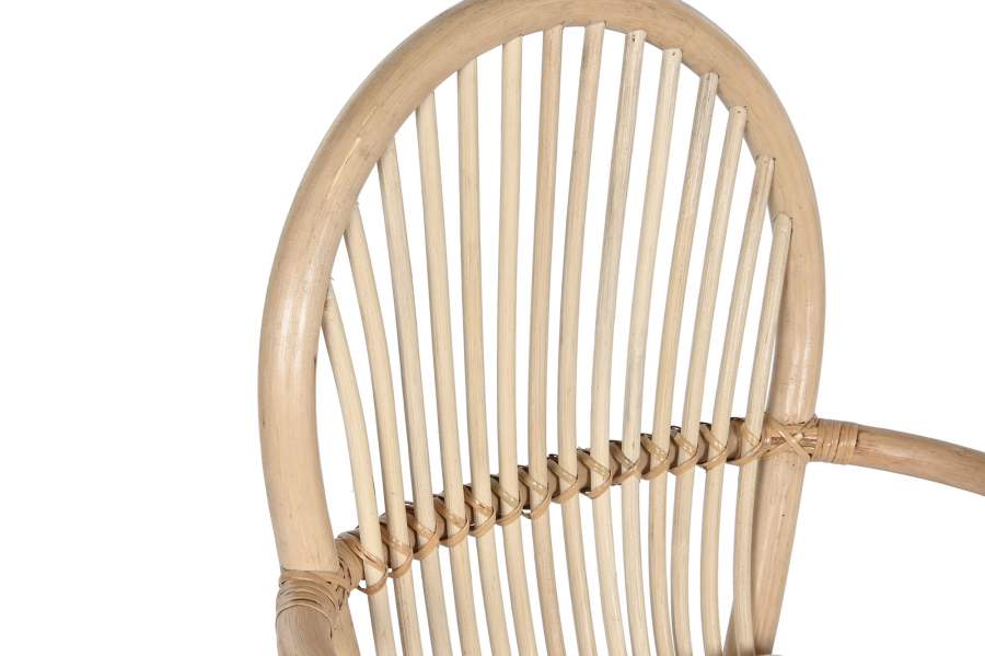Silla Ratan 57X60X90 Con Cojin Natural Natural