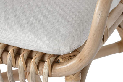 Silla Ratan 57X60X90 Con Cojin Natural Natural