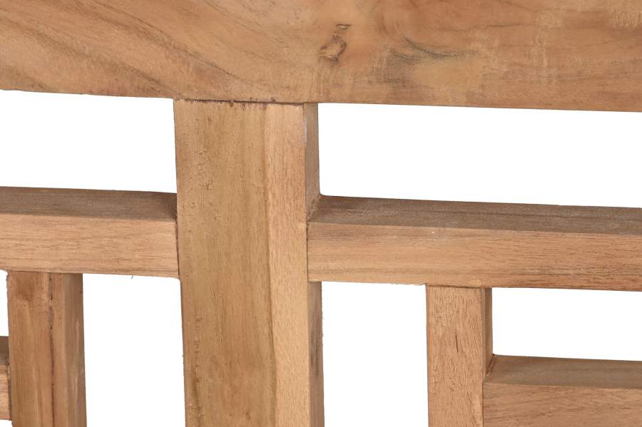 Banco Teca 200X65X101 Tallado Natural