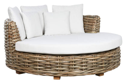 Cama Chill Out Ratan 153X153X65 Colchon Y 5Cojin