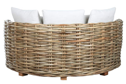 Cama Chill Out Ratan 153X153X65 Colchon Y 5Cojin