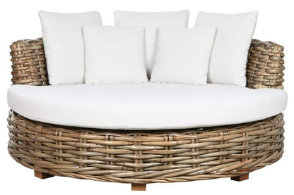 Cama Chill Out Ratan 153X153X65 Colchon Y 5Cojin