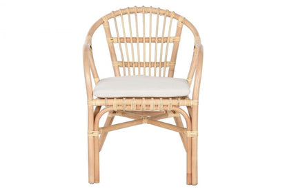 Mesa Set 3 Ratan 50X50X50 Y 2 Sillones Con Cojin