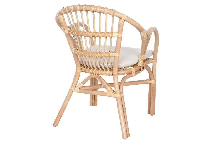 Mesa Set 3 Ratan 50X50X50 Y 2 Sillones Con Cojin