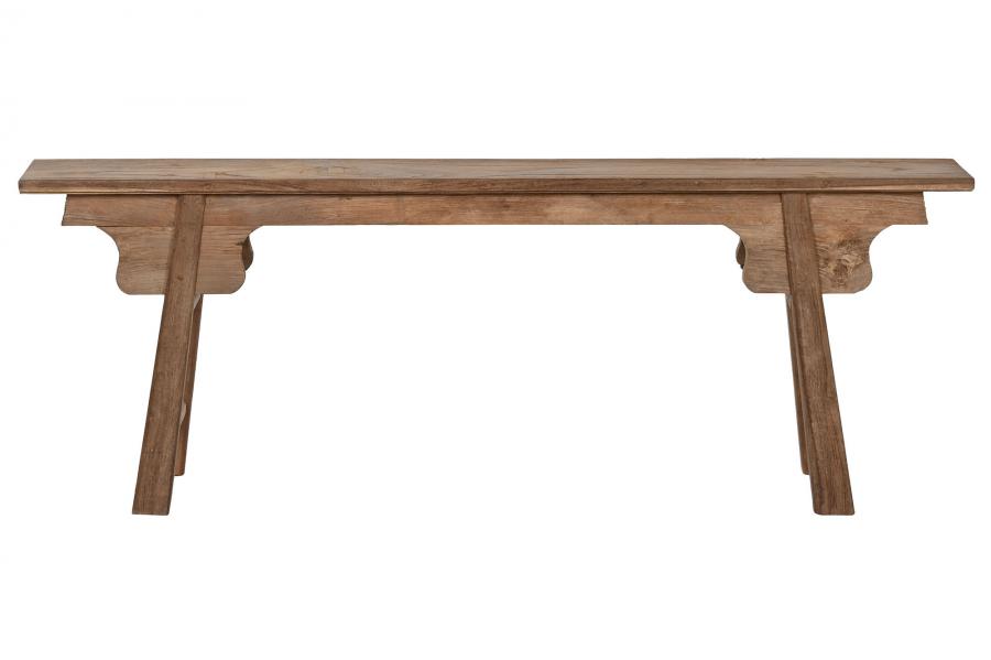 Banco Teca Reciclada 140X18X50 Natural