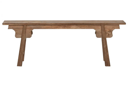 Banco Teca Reciclada 140X18X50 Natural