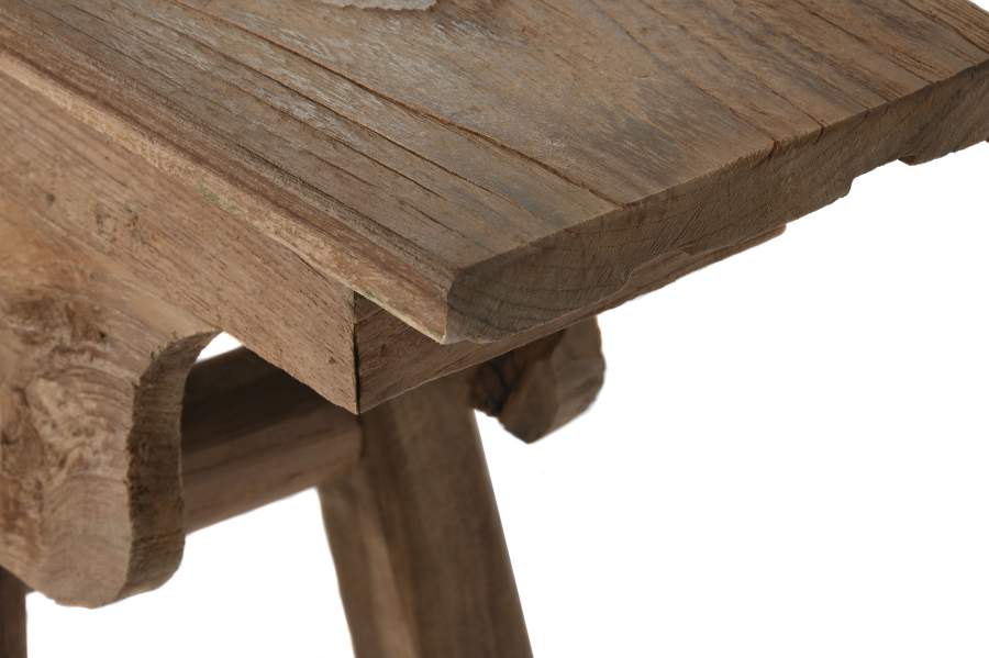 Banco Teca Reciclada 140X18X50 Natural