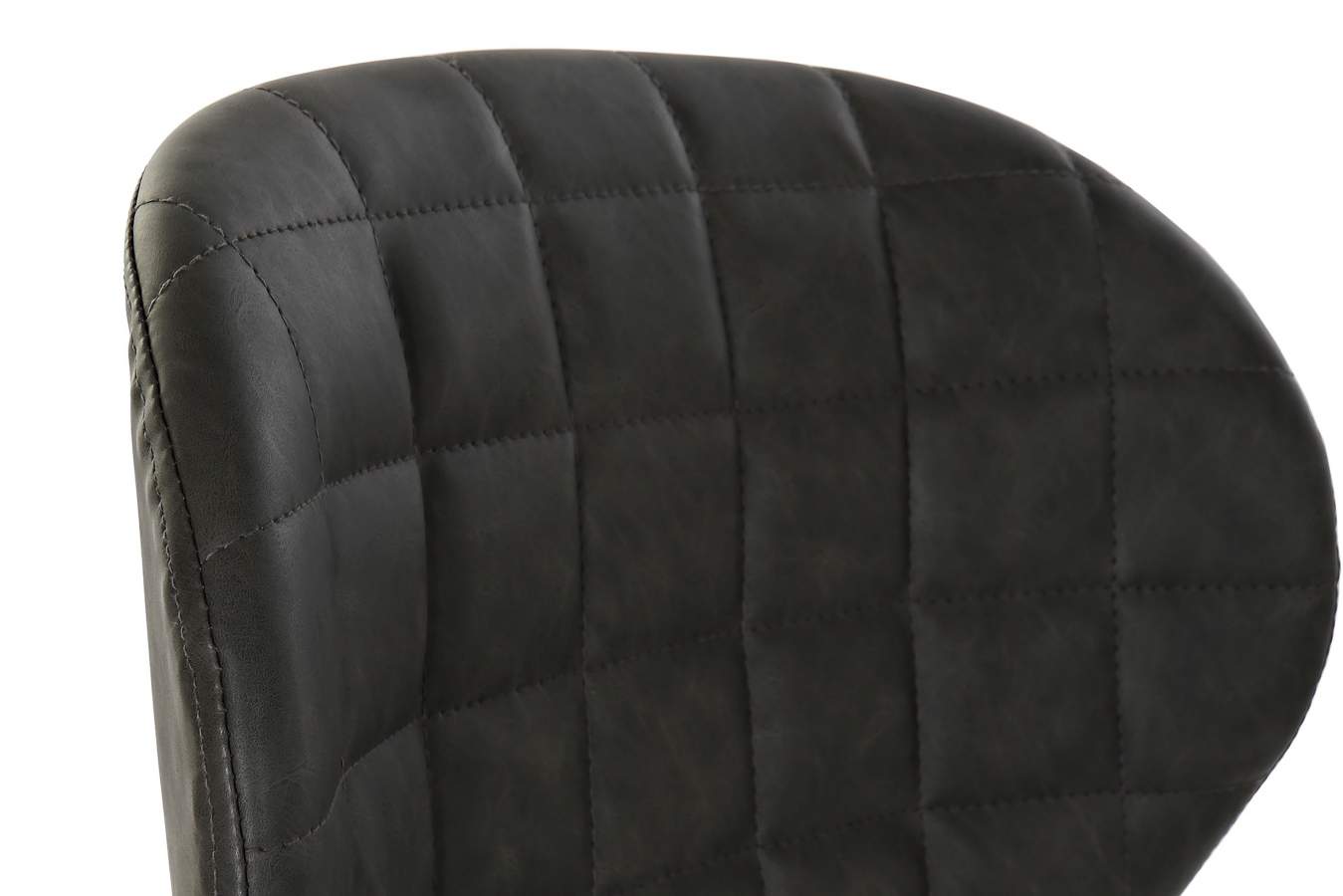 Taburete Pu Metal 47X50X110 110Cm Gris Oscuro