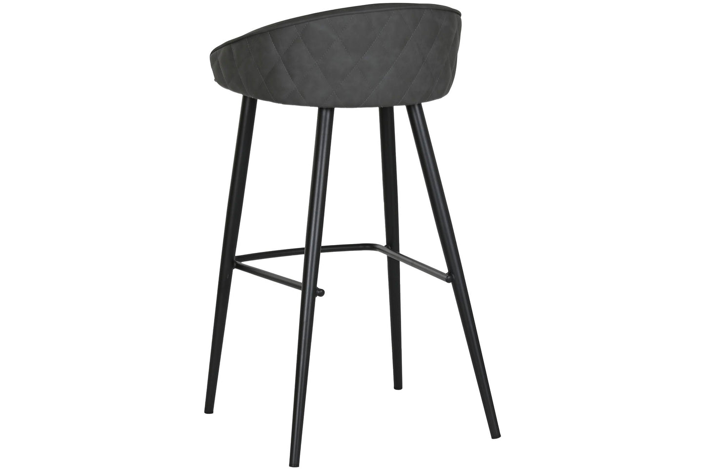 Taburete Pu Metal 48X47X87_5 Gris Oscuro
