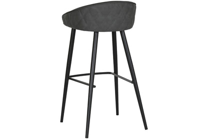 Taburete Pu Metal 48X47X87_5 Gris Oscuro