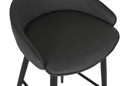 Taburete Pu Metal 48X47X87_5 Gris Oscuro