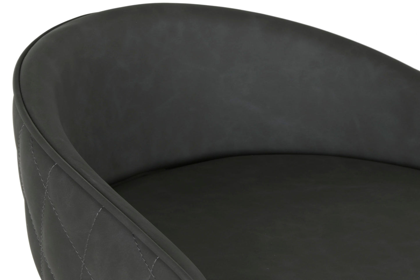 Taburete Pu Metal 48X47X87_5 Gris Oscuro