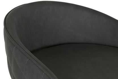 Taburete Pu Metal 48X47X87_5 Gris Oscuro