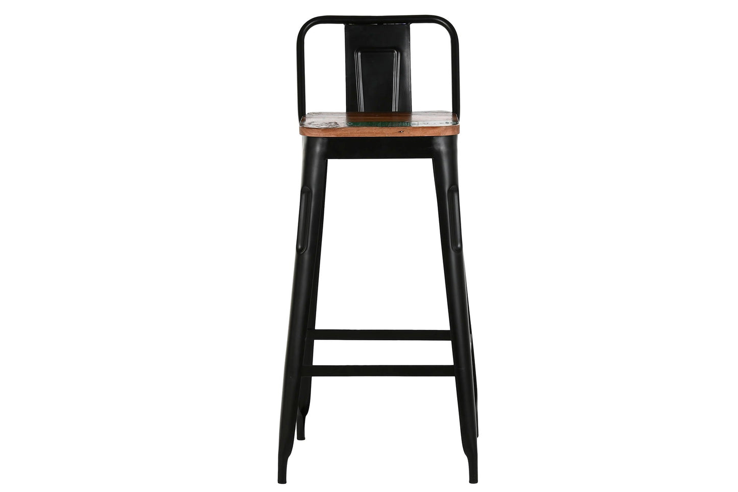 Taburete Metal Madera 41X40X97_5 Negro