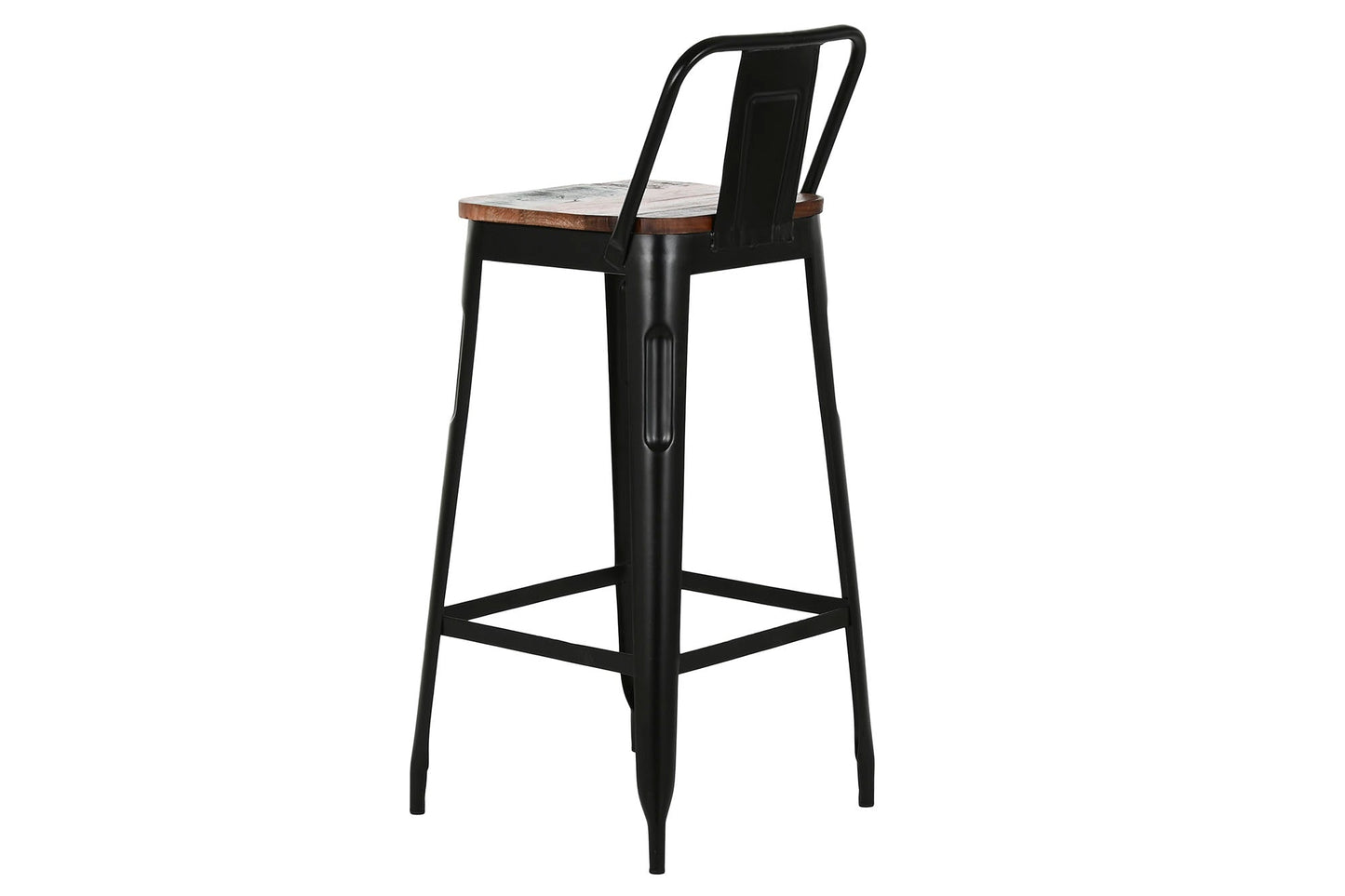 Taburete Metal Madera 41X40X97_5 Negro