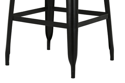 Taburete Metal Madera 41X40X97_5 Negro