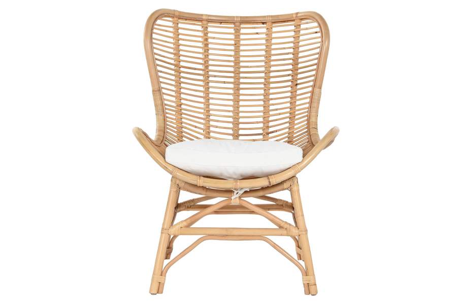 Silla Bambu Ratan 76X74X99 Natural