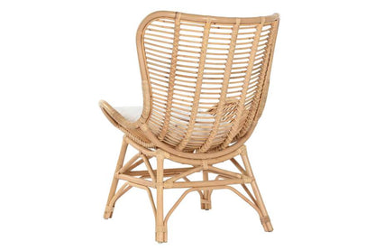 Silla Bambu Ratan 76X74X99 Natural